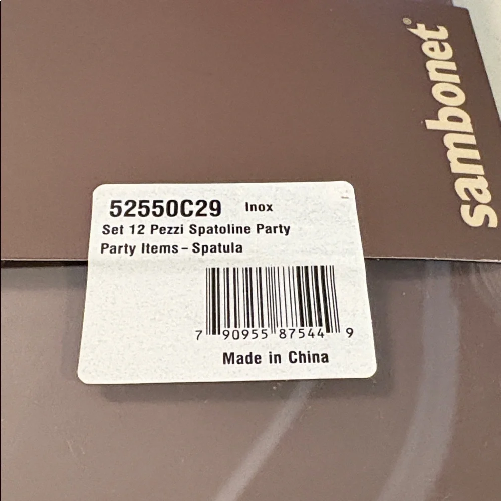 Sambonet Pezzi Spatoline Party Items Stainless Steel 12 pieces